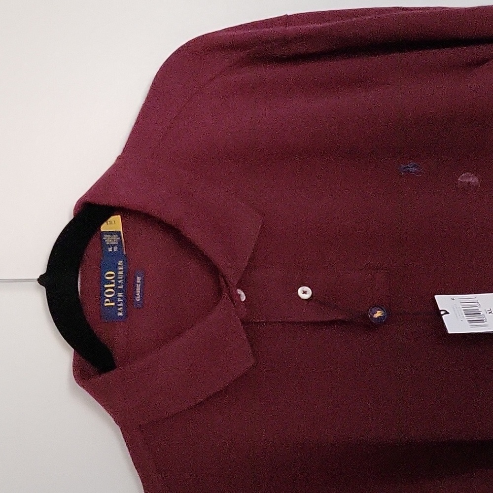 NWT Men's Classic Fit L/S Mesh Polo by Polo Ralph Lauren, Size XL - Picture 3 of 7